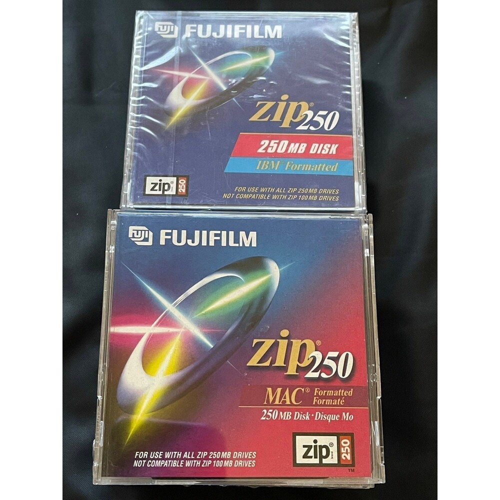 13x Lot of 13 Fujifilm Zip 250MB Disk IBM MAC Formatted‎ NEW